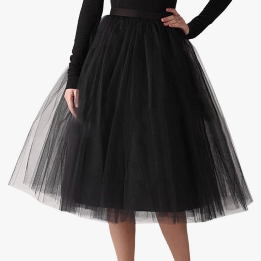 Black Tulle Skirt